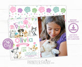 Puppies and Kitties Birthday Pawty Invitation (Instant Download)