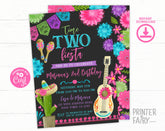 Fiesta Second Birthday Invitation, Editable Time Two Siesta (Digital)