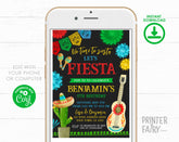Editable Fiesta Birthday Invitation, Cinco de Mayo, Cactus (INSTANT DOWNLOAD)