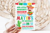 Fiesta Birthday Invitation, Muchachito Theme (Digital Personalized Invitation)