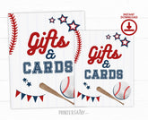 Baseball Gifts and Cards Sign, Sports Birthday (Instant Download)