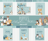 Puppy Adoption Birthday Party Games, 7 Files (Instant Download)