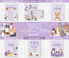 Puppy Adoption Party Games, Signs, Decor (Instant Download)