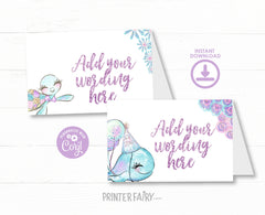 Under The Sea Birthday Party Food Tents, Editable Labels (Digital Download)