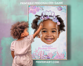Personalized Mermaid Pin the Jewel Game, Under the Sea Party (Digital)