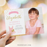 Editable Ballerina Birthday Invitation, Tutu, Dance Party (Instant Download)