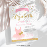 Editable Ballerina Birthday Invitation, Tutu Dance Party (INSTANT DOWNLOAD)