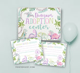 Dinosaur Adoption Birthday Party, Sign and Certificate (Digital Download)