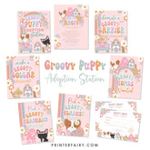 Groovy Puppy Adoption Station Kit, Puppy Pawty Decor (Digital Download)