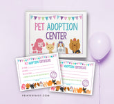 Puppy adoption certificate, Adopt a Puppy Print Pack, Printable files, Instant download