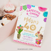 Fiesta Birthday Invitation, Editable Mexican Party Invite (Digital Download)