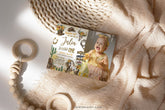 Cowgirl First Birthday Photo Invitation: Wild West, Editable (Digital Download)