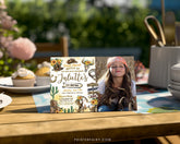 Cowgirl Birthday Invitation with Photo, Wild West Rodeo (Editable in Corjl)
