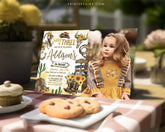 Wild Three Cowgirl Birthday Invitation with Photo (Digital Download)