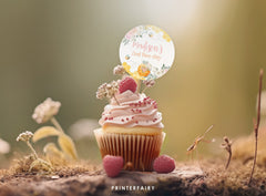 Editable Bee Cupcake Toppers, Honeycomb Birthday (Instant Download)