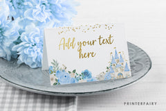 Princess Castle Food Tents, Royal Party Decor (Editable, Instant Download)