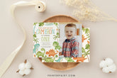 Editable Dinosaur Birthday Invitation with Photo (Digital Download)