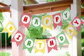 Editable Farm Birthday Banner, Barnyard Animals Party Decorations (Digital)