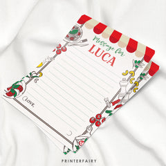 Italian 1st Birthday Time Capsule, Pizza Spaghetti Party (Printable)