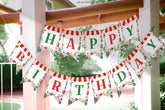 Italian Birthday Party Banner, Editable Printable Garland