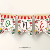 Italian 1st Birthday Banner, Pizza, Spaghetti, Editable Printable (Digital Download)