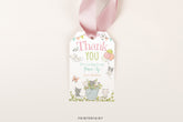 Kitten Garden Birthday Favor Tags, Editable Cat Party Thank You (Digital)