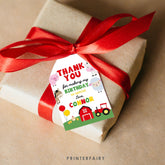 Farm Birthday Favor Tags, Barnyard Animals, Editable Template (Digital Download)