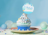 Ice Cream Birthday Party Toppers, EDITABLE (Digital Item)