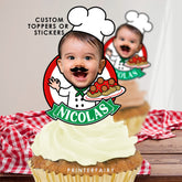 Personalized Meatballs Party Toppers, Spaghetti Birthday (Printable)