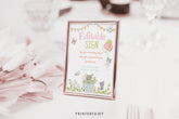 Kitty Cat Birthday Sign, Kitten Garden Party Decor (Editable)