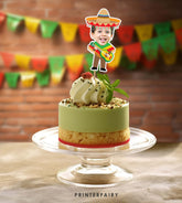 Personalized Fiesta Cupcake Toppers, Baby Muchacho 1st Birthday (Digital)