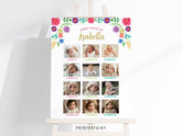Editable Mexican Fiesta First Birthday Photo Board (Digital Download)