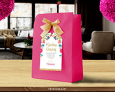 Mexican Fiesta Favor Tags, Editable Floral Party Decoration (Digital Item)