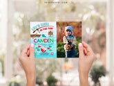 Fishing Birthday Invitation with Photo, Editable Party Invite (Digital)