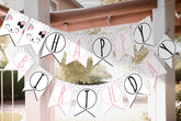 Editable Kitty Cat Birthday Banner, Printable Cat Party Decorations (Instant Download)