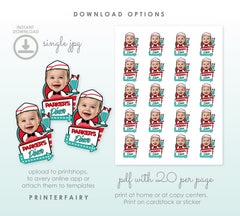 Editable Diner Photo Cupcake Toppers, Custom Party Decor (Digital Download)