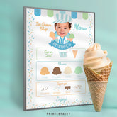 Editable Ice Cream Party Menu, Ice Truck Design (Digital Download)