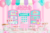 Personalized Candyland Backdrop, Ice Cream, Rainbow Party Decorations (Digital Design)