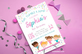 Gymnastics Birthday Party Invitation, Editable Template (Instant Download)