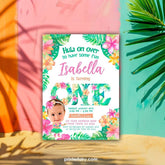 Luau Birthday Invitation, Tropical Hawaiian Party (Editable, Digital)