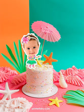 Luau Personalized Cupcake Toppers, Hawaiian Party Birthday Decorations, Printable Toppers Any Size, Custom Cake Toppers, Digital Design
