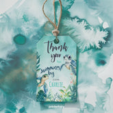 Sea Turtle Birthday Favor Tags, Under The Sea Party (Editable, Instant Download)