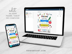 Editable First Day of School Sign, Any Grade, Last Day (Instant Download)