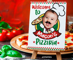 Personalized Pizza Party Bundle, Invitation, Decor (Digital Download)