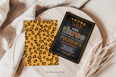 Wild and Three Safari Birthday Invitation, Animal Print (Digital Invite)