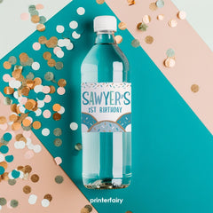 Editable Donut Birthday Water Bottle Labels (Digital Download)