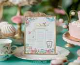 Alice in Wonderland 1st Birthday Milestone Board (INSTANT DOWNLOAD)
