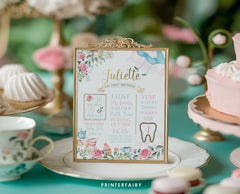 Alice in Wonderland 1st Birthday Milestone Board (INSTANT DOWNLOAD)