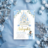 Princess Birthday Invitation, Royal Birthday Party Digital Editable Printable Template Invite, INSTANT DOWNLOAD