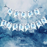 Whales Birthday Party Banner, Ocean Animals, Pool Party (Download Printable)